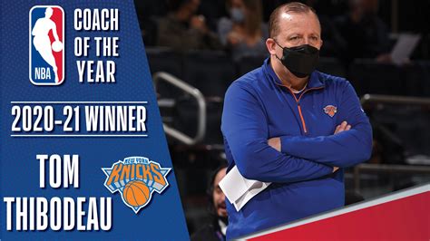New York's Tom Thibodeau wins 2020.